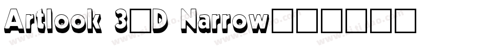 Artlook 3-D Narrow字体转换